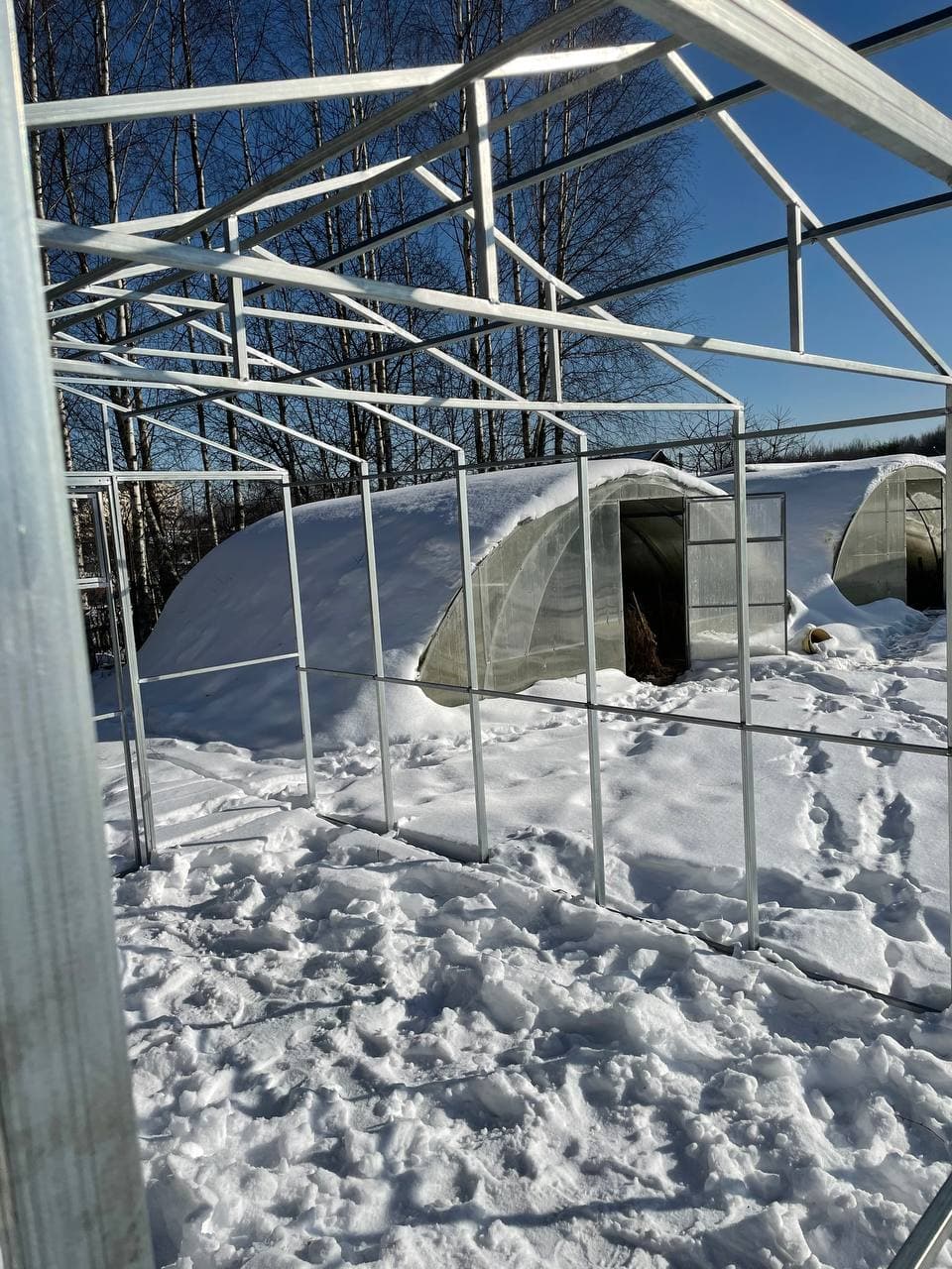 Теплица Домик СПР 20Д-1-6 м — изображение 6