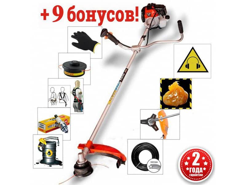Бензокоса PROFI MOTORS 1.1 кВт + 9 Бонусов